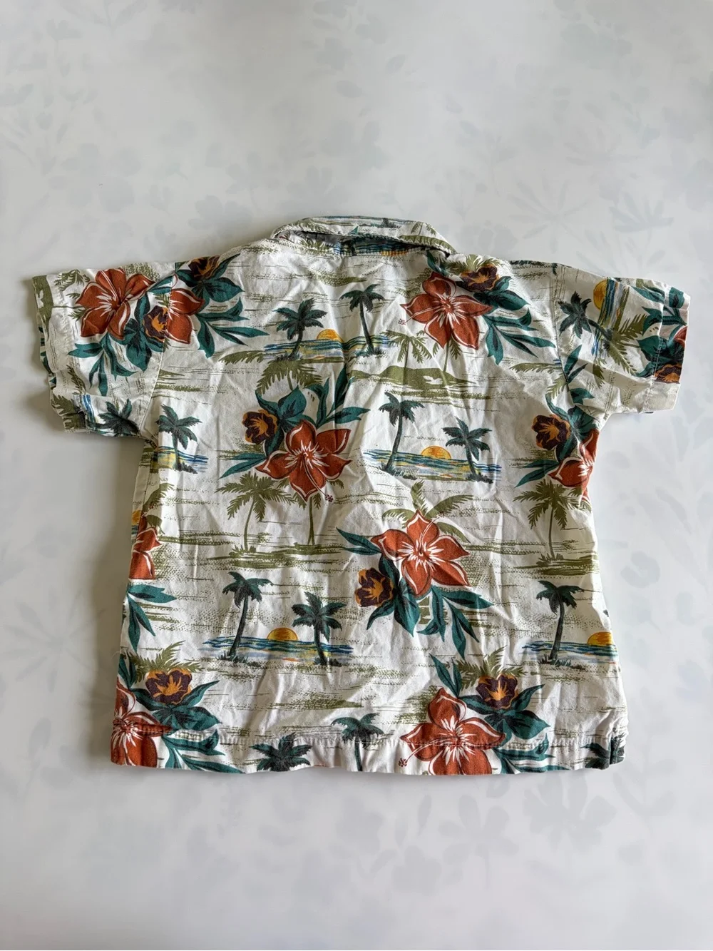 Bundle of Baby Boy Tops Size 12 Months Old Navy Stripes Hawaiian Shirt Pirate